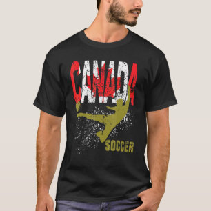 T-shirt Équipe De Football Et Joueur De Football Canada