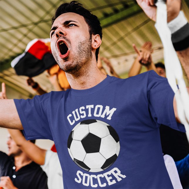 T-shirt Équipe de football, Joueur et numéro Jersey T-shir (Custom team name soccer t-shirt.)