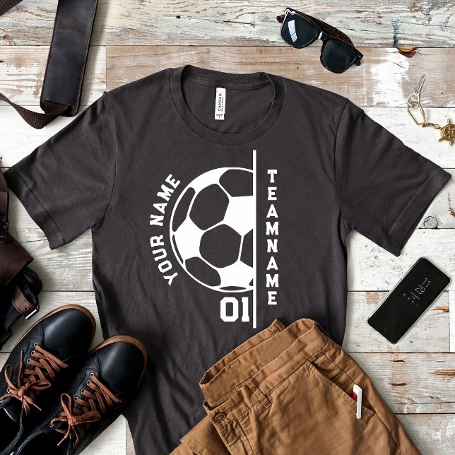 T-shirt Équipe de football Maman Papa Joueur Nom Joueur Fo (Créateur téléchargé)