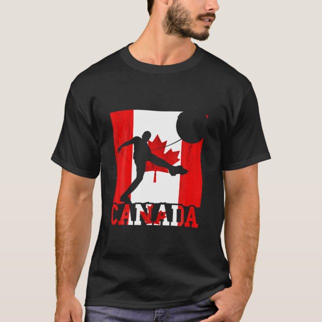 T-shirt Équipe de football Maple Leaf Canada Drapeau canad (Devant)