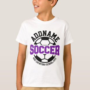 T-shirt Équipe de football personnalisée AJOUTER UN NOM Ti