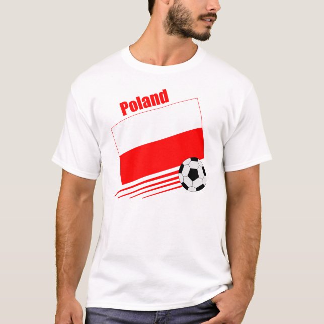 T-shirt Équipe de football polonaise (Devant)
