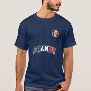T-shirt Équipe de France Soccer Drapeau français Jersey