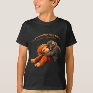 T-shirt Équipe de frappe de bébé singe frapper s'accrocher