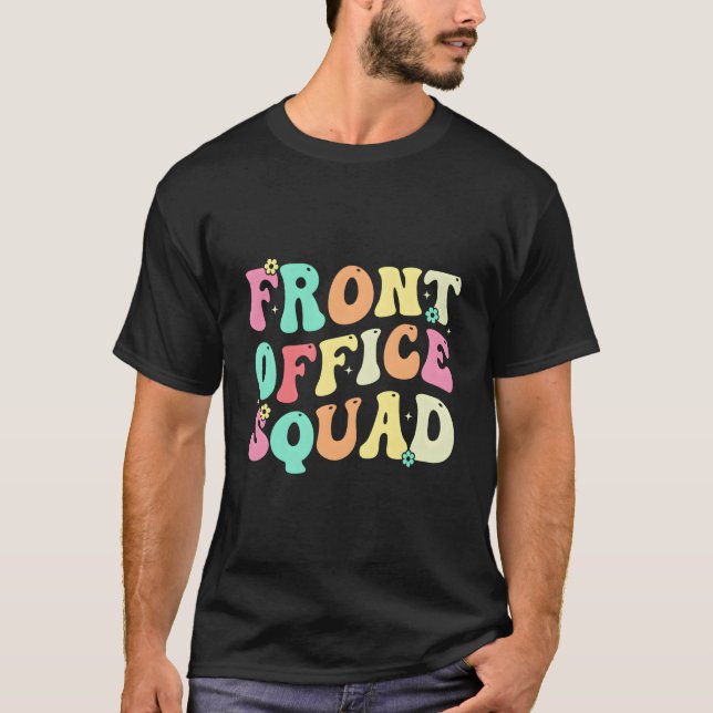 T-shirt Équipe de front office Assistante administrative É (Devant)