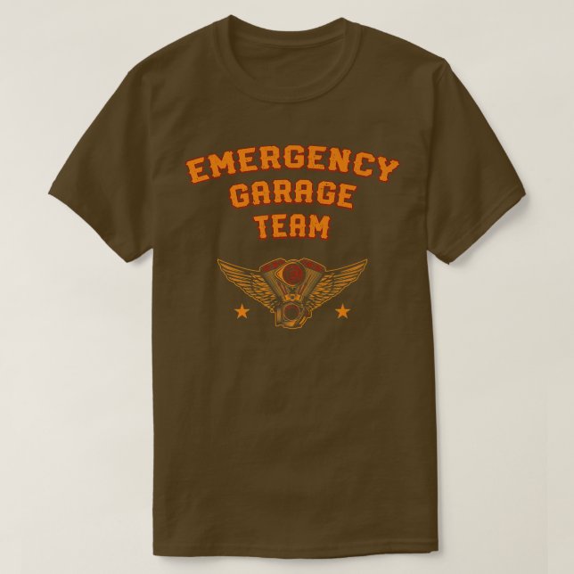 T-shirt Équipe de garage d'urgence Mécanicien Amis Service (Design devant)