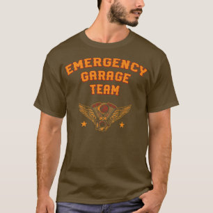 T-shirt Équipe de garage d'urgence Mécanicien Amis Service