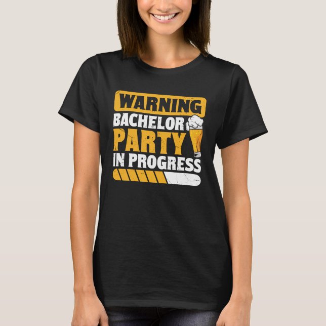 T-shirt Équipe de garçon de bachelor Garçon d'honneur Mari (Devant)
