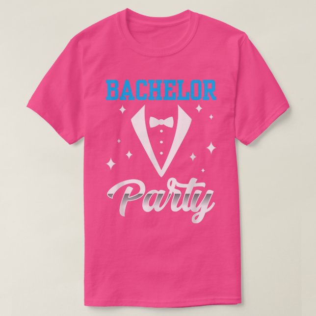 T-shirt Équipe de garçon de mariée de fête de bachelor  (Design devant)