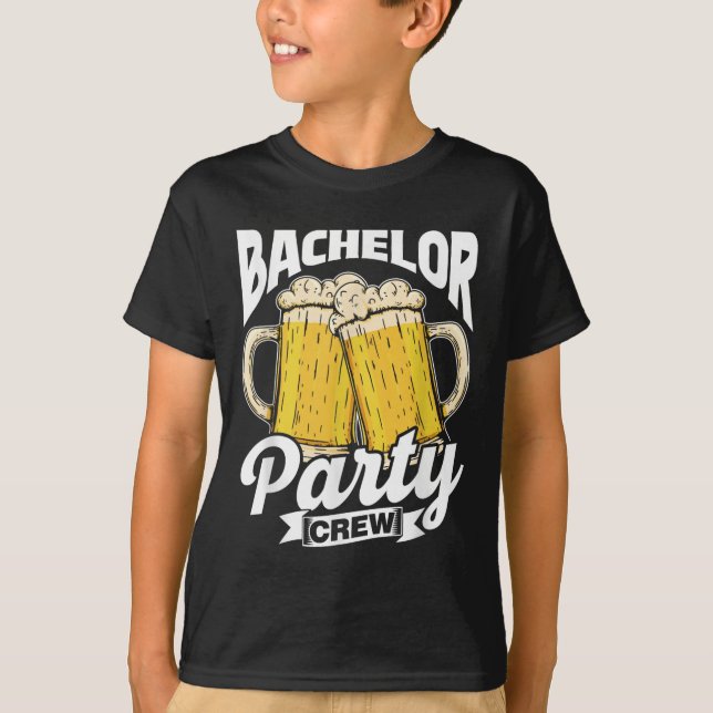 T-shirt Équipe de garçon d'honneur Équipe du marié Mariée  (Devant)
