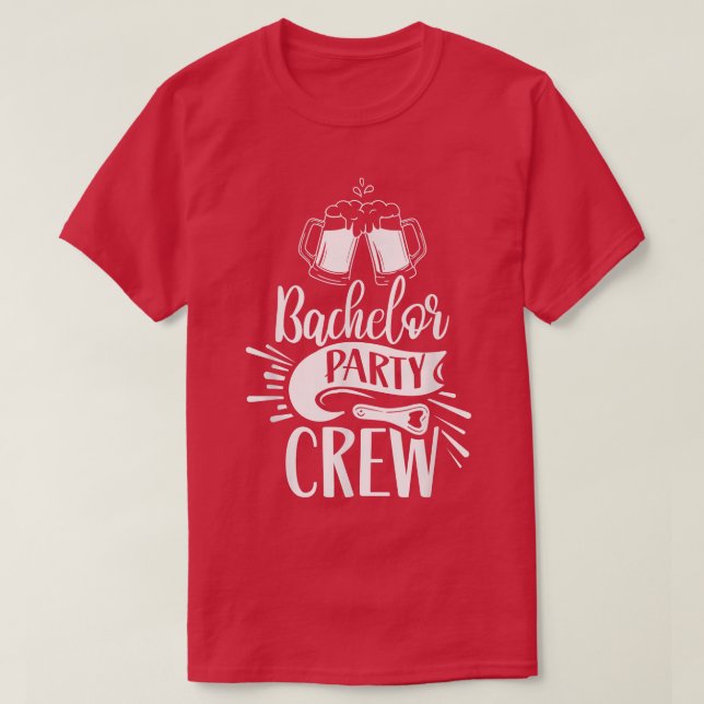 T-shirt Équipe de garçon d'honneur marié mariée  (Design devant)