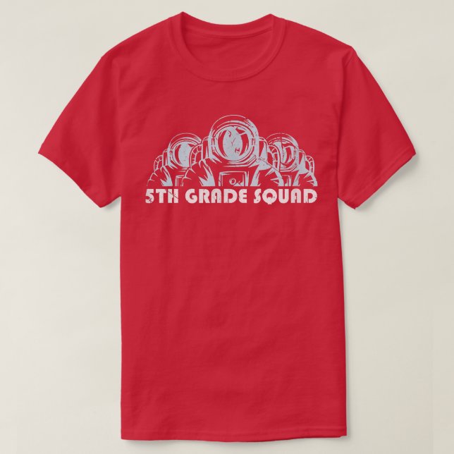 T-shirt Équipe de garçons de 5e année Retour à l'école Ast (Design devant)