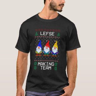T-shirt Équipe de gauche Nordic Christmas Tomte Gnome Xma