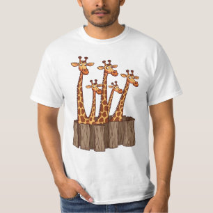 T-shirt Équipe de girafes curieux - Tee Fence Friends