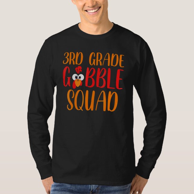 T-shirt Équipe de gobeleurs de 3e année  Professeur de Tha (Devant)