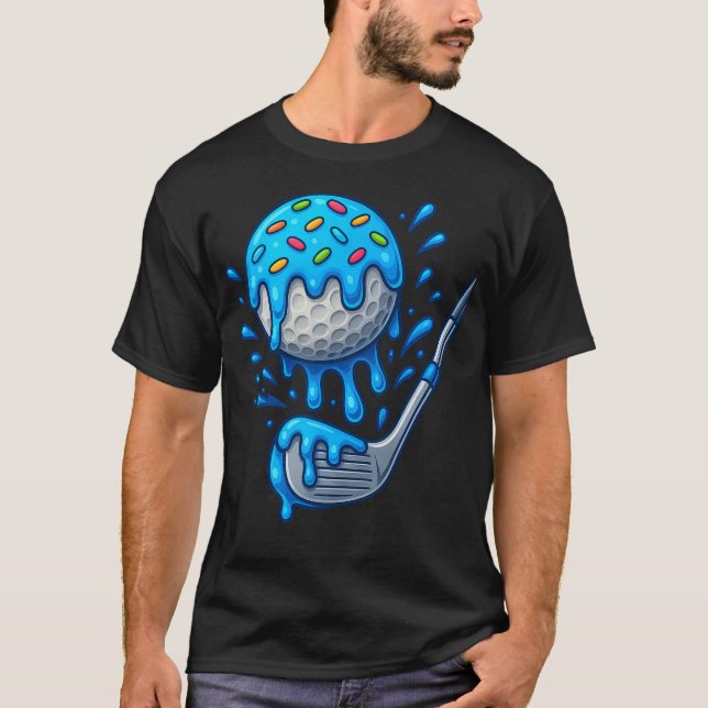 T-shirt Équipe de golf Drip pour garçons glace (Devant)