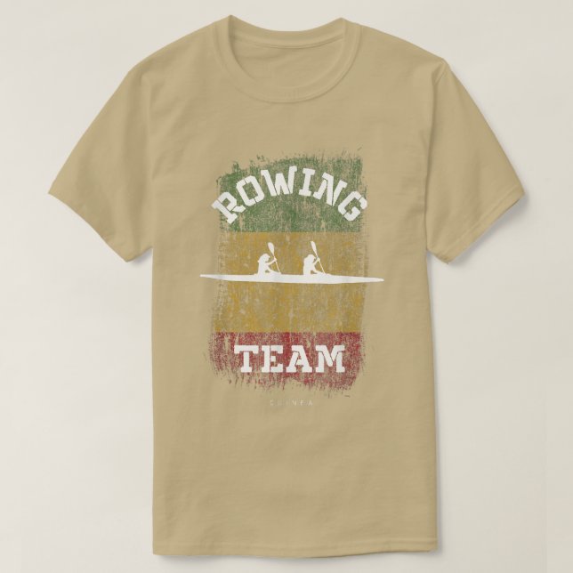 T-shirt Équipe de Guinée d'aviron Oarswoman Rower Girl Row (Design devant)