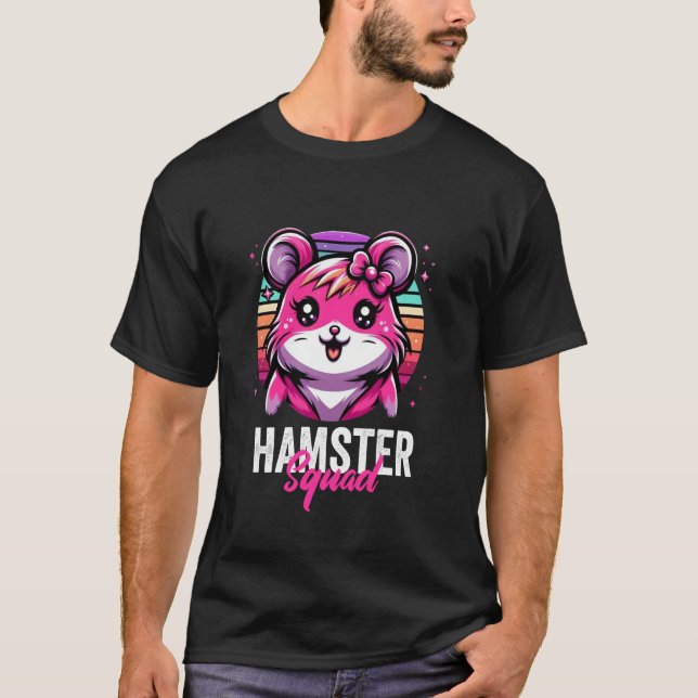 T-shirt Équipe de hamster Hammy drôle (Devant)
