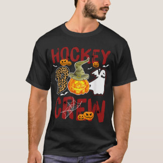 T-shirt Équipe de hockey Boo Halloween Joueurs Coach Match