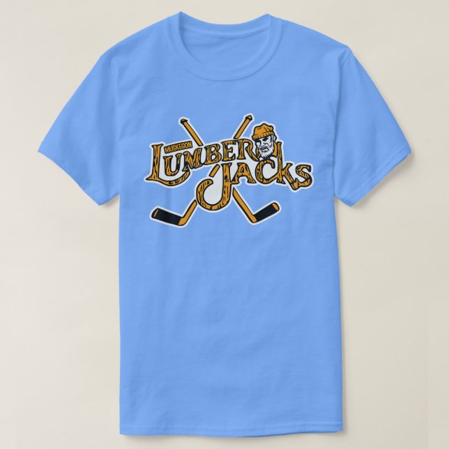 T-shirt Équipe de hockey de Muskegon Lumberjacks défunte (Design devant)
