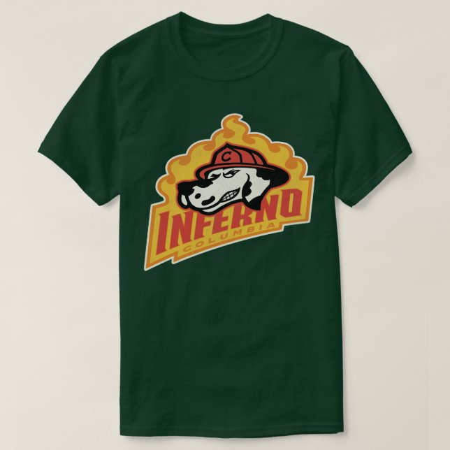 T-shirt Équipe de hockey défunte Columbia Inferno (Design devant)