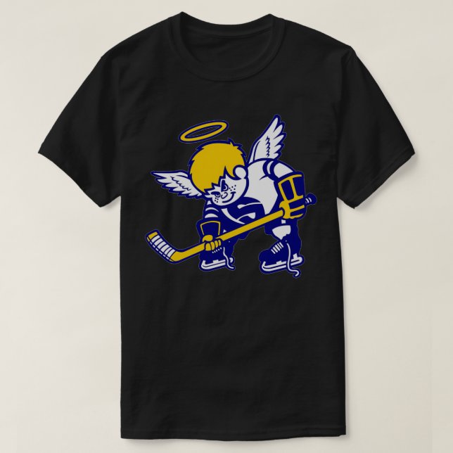 T-shirt Équipe de hockey défunte Minnesota Saints combatta (Design devant)