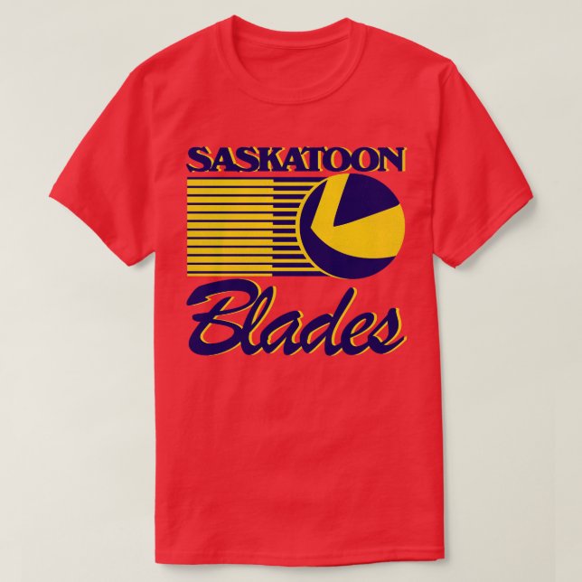 T-shirt Équipe de hockey des lames de Saskatoon déficitair (Design devant)