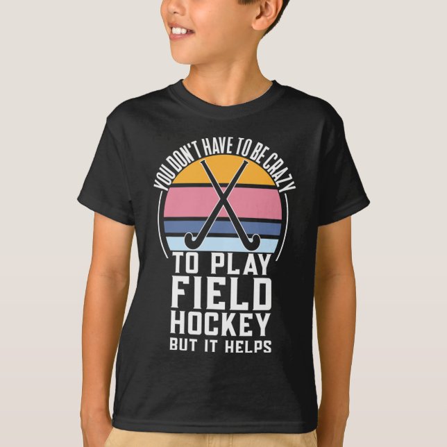 T-shirt Équipe De Hockey Sur Terrain Citation Pour Un Hock (Devant)