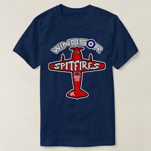T-shirt Équipe de hockey Windsor Spitfires (Design devant)