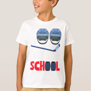 T-shirt Équipe de joueur de hockey sur glace pour fête d'a