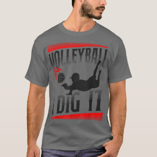T-shirt Équipe De Joueur De Volley-ball Vintage Volleyball