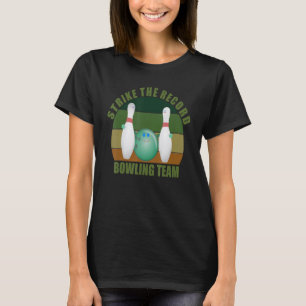 T-shirt Équipe de joueurs de quilles drôles de nouveauté f