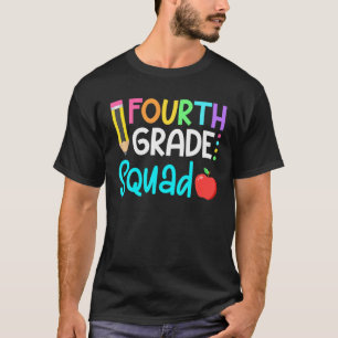 T-shirt Équipe De La 4E Année Équipe D'Équipe De Retour À