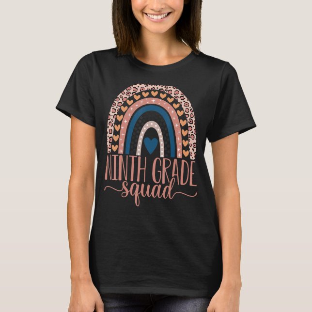 T-shirt Équipe de la 9e année Enseignant de 9e année Retou (Devant)