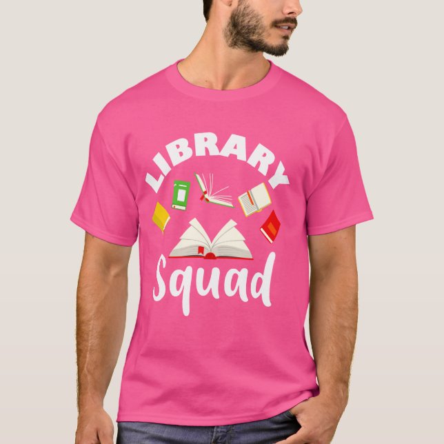 T-shirt Équipe de la bibliothèque Enseignant Étudiant Bibl (Devant)