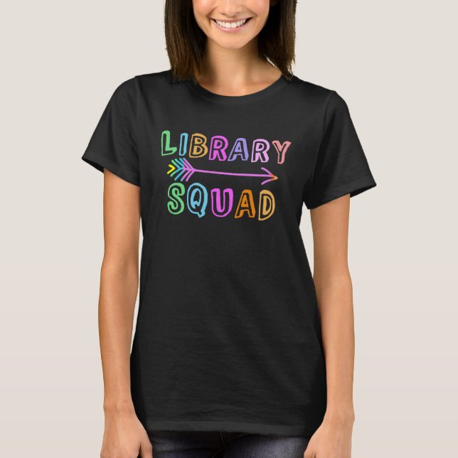 T-shirt Équipe de la bibliothèque Enseignant pour enfants  (Devant)