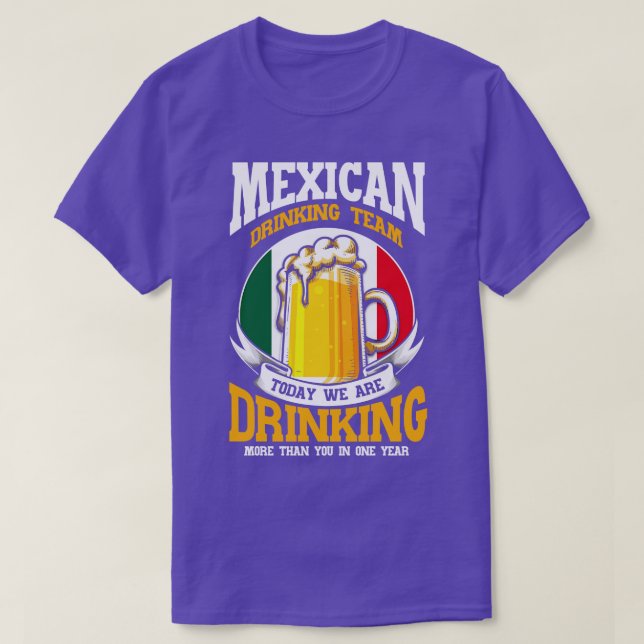 T-shirt Équipe de la bière Mexique (Design devant)