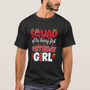 T-shirt Équipe de la Fille du Premier Anniversaire de la B