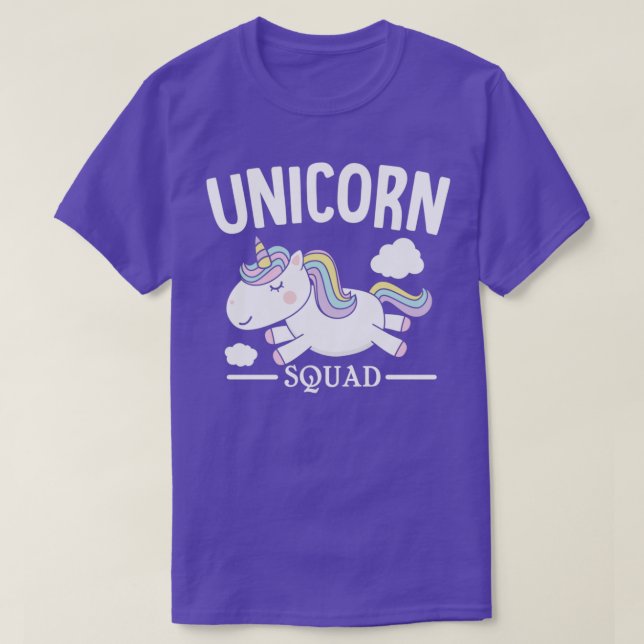T-shirt Équipe de la licorne (Design devant)