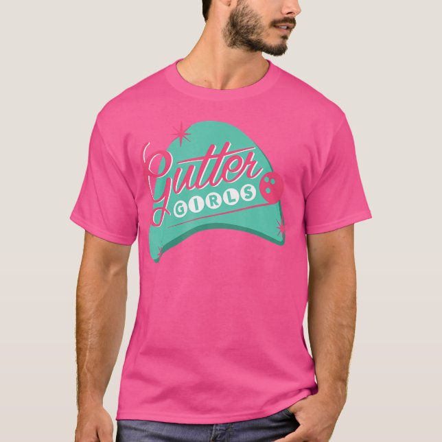 T-shirt Équipe De La Ligue De Bowling Pour Filles Gutter P (Devant)