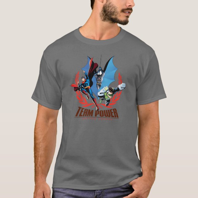 T-shirt Équipe de la Ligue de Justice (Devant)
