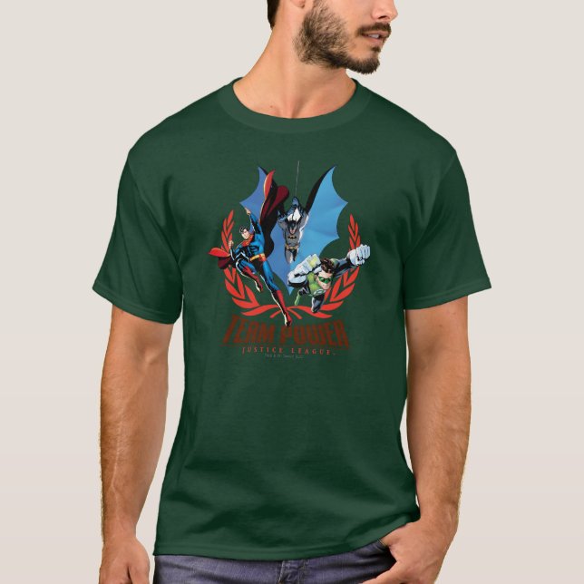 T-shirt Équipe de la Ligue de Justice (Devant)