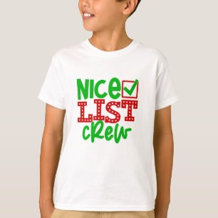 T-shirt Équipe de la liste des enfants sages