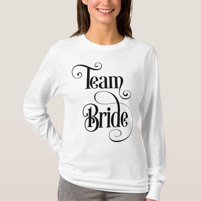 T-shirt Équipe de la mariée (Devant)