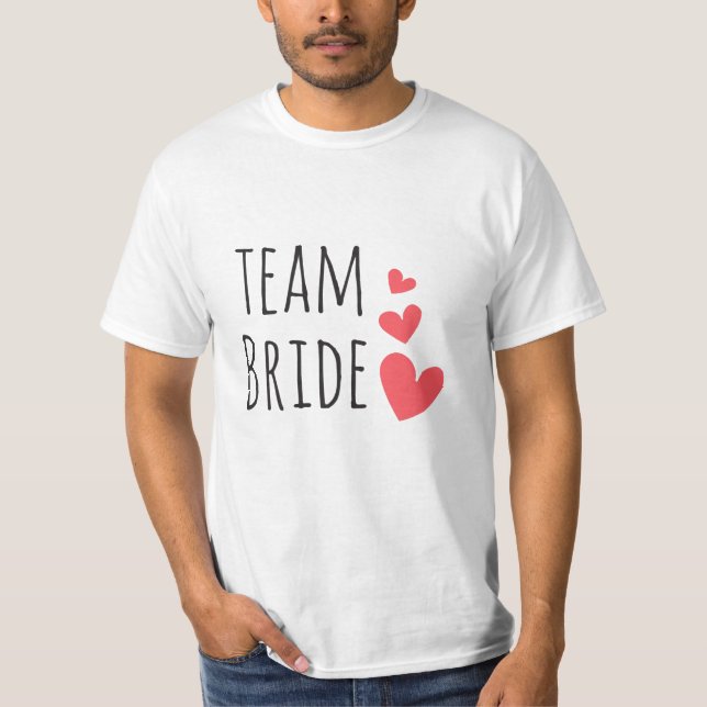 T-shirt Équipe de la mariée (Devant)