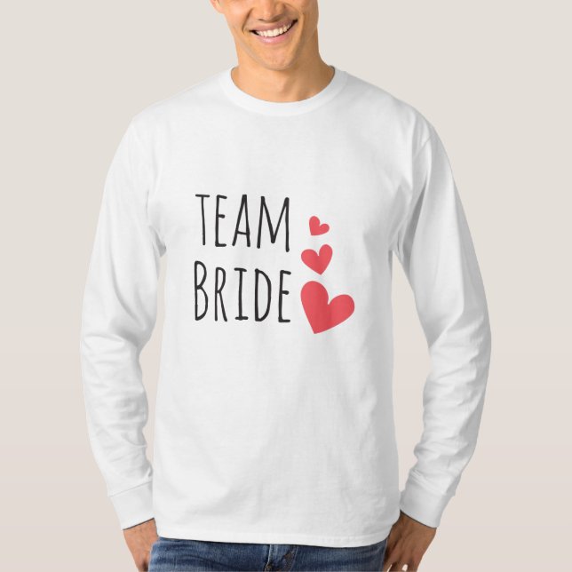 T-shirt Équipe de la mariée (Devant)