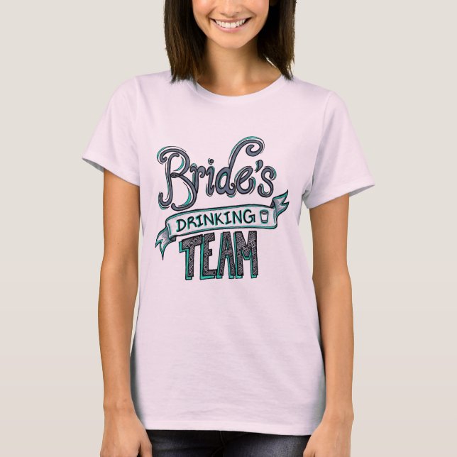 T-shirt Équipe de la mariée (Devant)