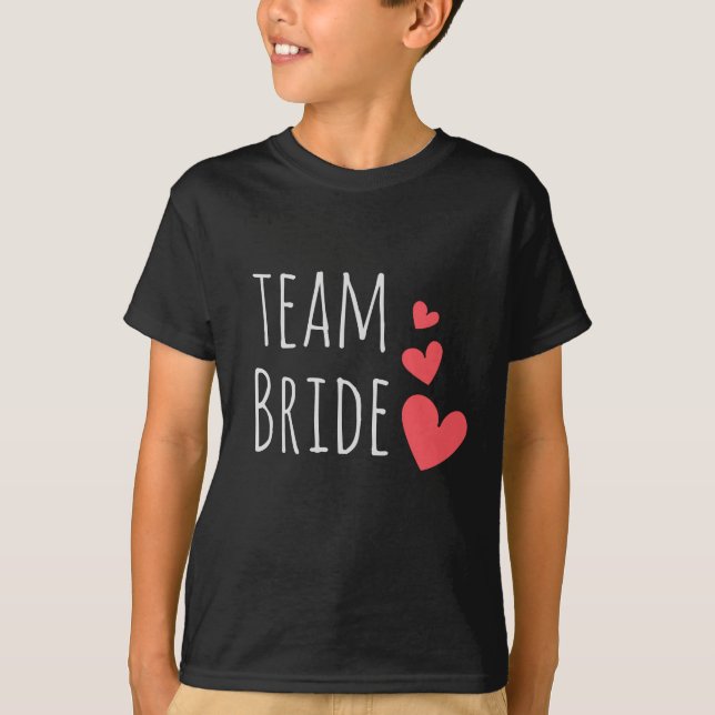 T-shirt Équipe de la mariée (Devant)