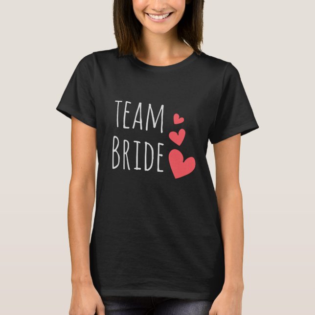 T-shirt Équipe de la mariée (Devant)