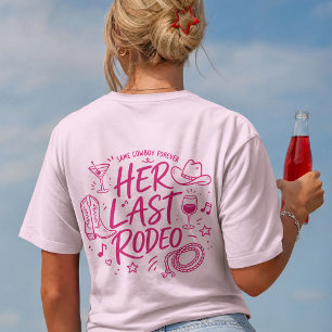 T-shirt Équipe de la mariée de son dernier rodéo occidenta